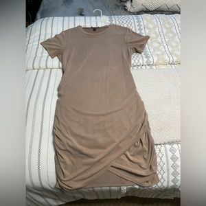 Express ruched T-shirt dress